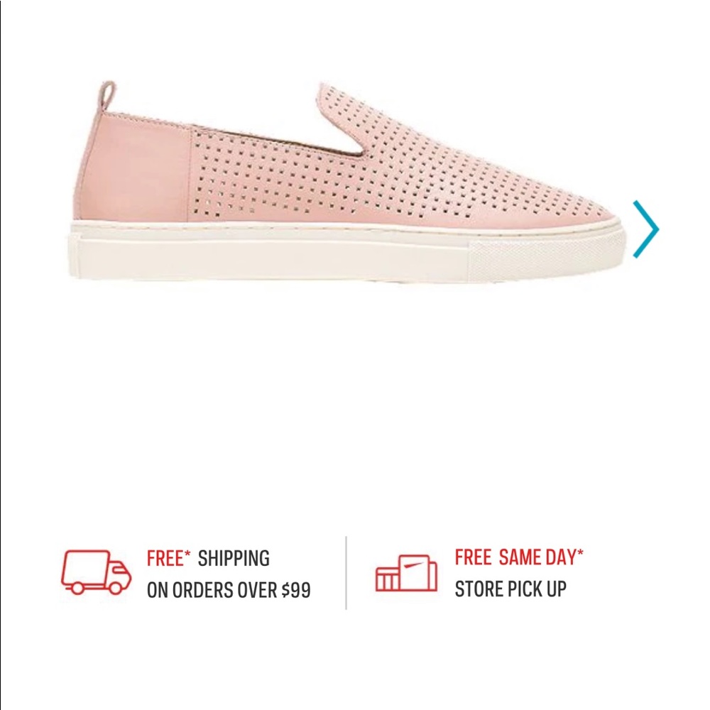 Blush Hush Puppies slip ons size 9